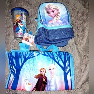 Disney Frozen Lunch Bag Tumbler Set